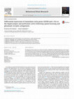 Research paper thumbnail of Differential expression of immediate early genes Zif268 and c-Fos in the hippocampus and prefrontal cortex following spatial learning and glutamate receptor antagonism