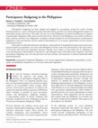 Research paper thumbnail of Participatory Budgeting in the Philippines