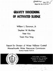 Research paper thumbnail of Gravity Thickening of Activated Sludge