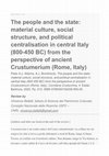 Research paper thumbnail of Recensione del volume, Peter A.J. Attema, A.J. Bronkhorst, The people and the state: material culture, social structure, and political centralisation in central Italy (800-450 BC) from the perspective of ancient Crustumerium (Rome, Italy), Barkhuis, 2020, in BMCR 2021.11.49