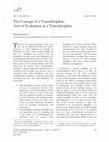 Research paper thumbnail of The Concept of a Transdiscipline: And of Evaluation as a Transdiscipline