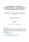 Research paper thumbnail of The development of a Swedish Nurse Practitioner Program -a request from clinicians and a process supported by US experience The development of a Swedish Nurse Practitioner Program -a request from clinicians and a process supported by The development of a