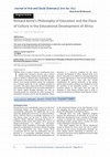 Research paper thumbnail of Richard Rorty’s Philosophy of Education and the Place of Culture in the Educational Development of Africa