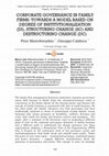 Research paper thumbnail of Corporate governance in family firms: Towards a model based on degree of institutionalization (DI), structuring change (SC) and destructuring change (DC)