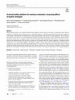 Research paper thumbnail of A virtual reality platform for memory evaluation: Assessing effects of spatial strategies