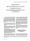 Research paper thumbnail of Aportes al Reglamento para Áreas Protegidas Privadas