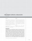 Research paper thumbnail of Identidad cultural y educación