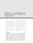 Research paper thumbnail of Evaluación de los aprendizajes en la educación virtual: más allá de la certeza objetiva