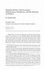 Research paper thumbnail of Sheldon Wolin's (In)Vocations: Dichotomies, Paradoxes, and the Mystery of Politics