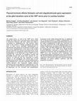 Research paper thumbnail of Thyroid hormone affects Schwann cell and oligodendrocyte gene expression at the glial transition zone of the VIIIth nerve prior to cochlea function