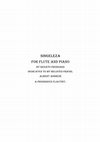 Research paper thumbnail of Singeleza, for flute or flute and piano