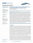 Research paper thumbnail of Spatiotemporal evolution of water storage changes in India from the updated GRACE-derived gravity records