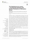 Research paper thumbnail of The Staphylococcus aureus α-Acetolactate Synthase ALS Confers Resistance to Nitrosative Stress