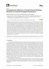 Research paper thumbnail of Evaluating the Influence of Varied External Shading Elements on Internal Daylight Illuminances