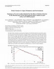 Research paper thumbnail of Summary of recent results obtained by the Sileye-3/Alteino detector in the Russian part of the International Space Station as part of the ALTCRISS project