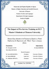 Research paper thumbnail of The Impact of Pre-Service Training on ELT Master I Students at Tlemcen University