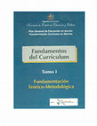 Research paper thumbnail of Fundamentos del curriculo tomo 1