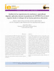 Research paper thumbnail of Análisis de las experiencias de enseñanza y aprendizaje digitales aplicadas durante la pandemia de COVID-19 en el nivel superior desde el enfoque de las buenas prácticas educativas