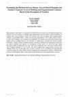 Research paper thumbnail of 2 Examining the Relation between Humor Acts of School Principals and Teachers ’ Exposure Level to Mobbing and Organizational Cynicism Based on the Perceptions of Teachers