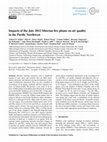 Research paper thumbnail of Impacts of the July 2012 Siberian Fire Plume on Air Quality in the Pacific Northwest