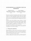 Research paper thumbnail of Extendiendo la construcción de Dedekind