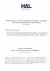 Research paper thumbnail of Écoles rurales, vers des orientations nouvelles : l'exemple des écoles de proximité en Côte d'Ivoire