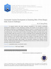 Research paper thumbnail of Sustainable Tourism Development in Darjeeling Hills of West Bengal, India: Issues & Challenges