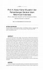 Research paper thumbnail of Prof. H. Abdul Kahar Muzakkir and The Development of Islamic Reformist Movement in Indonesia