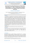 Research paper thumbnail of Assessing Forecasting Performance of Daily Mean Temperature at 1st and 2nd Perak Station, Surabaya Using ARIMA and VARIMA Model with Outlier Detection