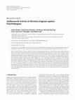 Research paper thumbnail of Antibacterial Activity of Myristica fragrans against Oral Pathogens