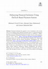 Research paper thumbnail of Enhancing Financial Inclusion Using FinTech-Based Payment System