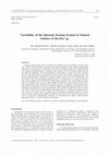 Research paper thumbnail of Variability of the Quorum Sensing System in Natural Isolates of Bacillus sp