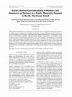 Research paper thumbnail of Serum retinol concentrations in mothers and newborns at delivery in a public maternity hospital in Recife, northeast Brazil