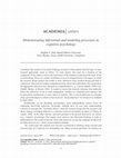 Research paper thumbnail of Demonstrating inferential and modeling processes in cognitive psychology