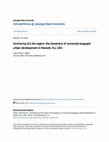 Research paper thumbnail of Anchoring (in) the region: the dynamics of university-engaged urban development in Newark, NJ, USA