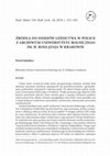 Research paper thumbnail of ŹRÓDŁA DO DZIEJÓW LEŚNICTWA W POLSCE Z ARCHIWUM UNIWERSYTETU ROLNICZEGO IM. H. KOŁŁĄTAJA W KRAKOWIE