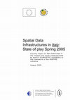 Research paper thumbnail of Spatial data infrastructures in Italy: state of play Spring 2005