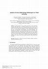 Research paper thumbnail of Analysis of stress field during Submerged Arc Weld surfacing