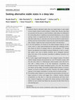 Research paper thumbnail of Seeking alternative stable states in a deep lake