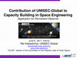 Research paper thumbnail of Contribution of UNISEC-global to capacity building in space engineering