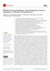 Research paper thumbnail of COVID-19 Vaccine Donations—Vaccine Empathy or Vaccine Diplomacy? A Narrative Literature Review