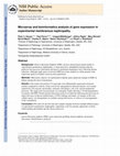 Research paper thumbnail of Microarray and bioinformatics analysis of gene expression in experimental membranous nephropathy