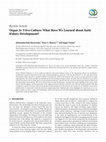 Research paper thumbnail of Organ In Vitro Culture: What Have We Learned about Early Kidney Development?