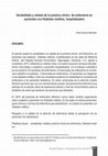 Research paper thumbnail of Variabilidad y calidad de la práctica clínica de enfermería en pacientes con Diabetes mellitus, hospitalizados