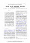 Research paper thumbnail of A Case Study of Efficacy and Challenges in Practical Human-in-Loop Evaluation of NLP Systems Using Checklist