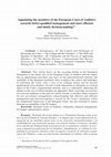 Research paper thumbnail of Appointing the members of the European Court of Auditors: towards better-qualifi ed management and more effi cient and timely decision-making?