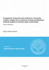 Research paper thumbnail of Comparison of discrete and continuum community models: Insights from numerical ecology and Bayesian methods applied to Azorean plant communities