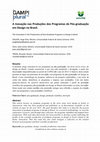 Research paper thumbnail of A Inovação nas Produções dos Programas de Pós‐graduação em Design no Brasil