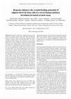 Research paper thumbnail of Hypoxia enhances the wound-healing potential of adipose-derived stem cells in a novel human primary keratinocyte-based scratch assay