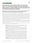 Research paper thumbnail of Changing trends in aortic valve procedures over the past ten years—from mechanical prosthesis via stented bioprosthesis to TAVI procedures—analysis of 50,846 aortic valve cases based on a Polish National Cardiac Surgery Database